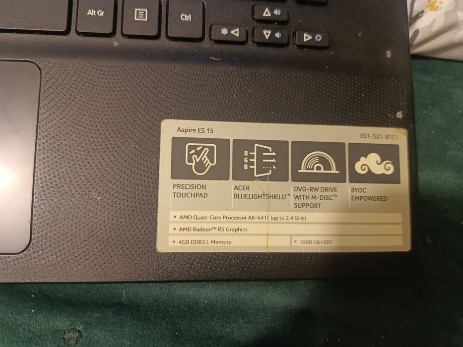 Laptop Acer aspire ES 15 pentru piese