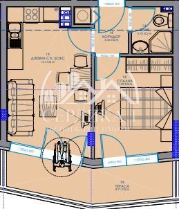 Продава се Двустаен апартамент в София, Подуяне - 57 кв.м за 1164 €/кв.м - Снимка #7