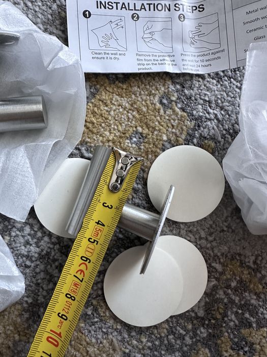 2 seturi cârlige inox – moderne, noi, perete