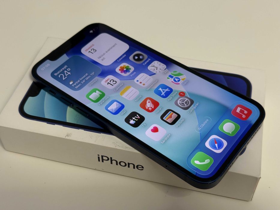 iPhone 12, Blue, 64Gb, Liber de retea, | Cod G796 |