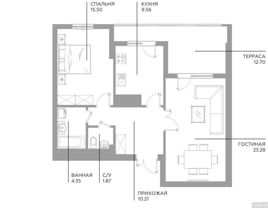 Продается 2в3 ком квартира, ЖК Infinity, ор-р: ул. С.Азимова, 70,73м²