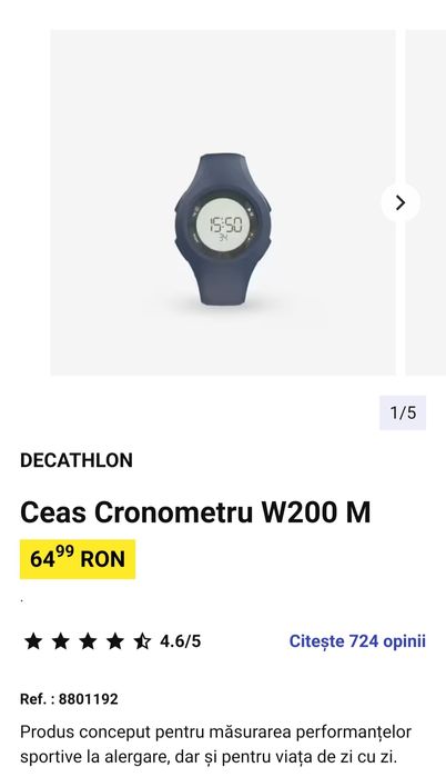 Ceas cronometru sport