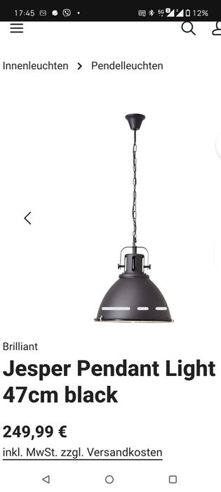 Лампи Jesper 47 grey industrial Brilliant