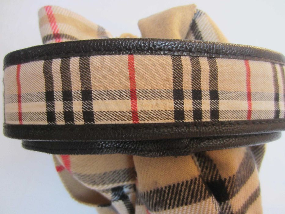 Curea dama Burberry, Lungime 100cm, piele si textil,  stare f.buna
