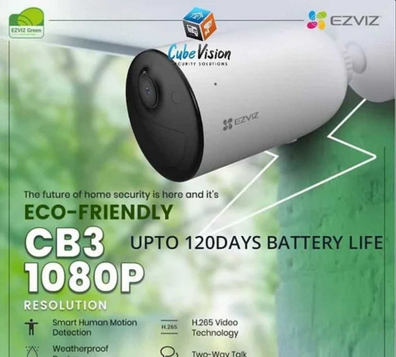 Camera IP Wireless EZVIZ CB3 cu acumulator autonomie 120 zile Sigilata noua in cutie