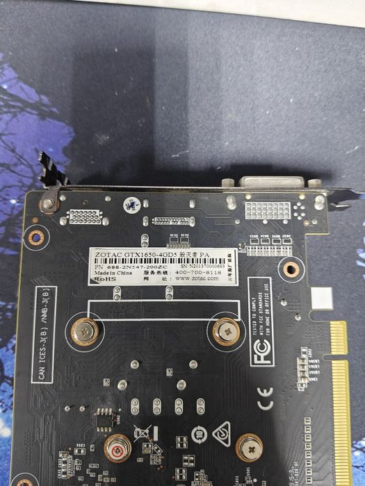 Видеокарта gtx1650 4g