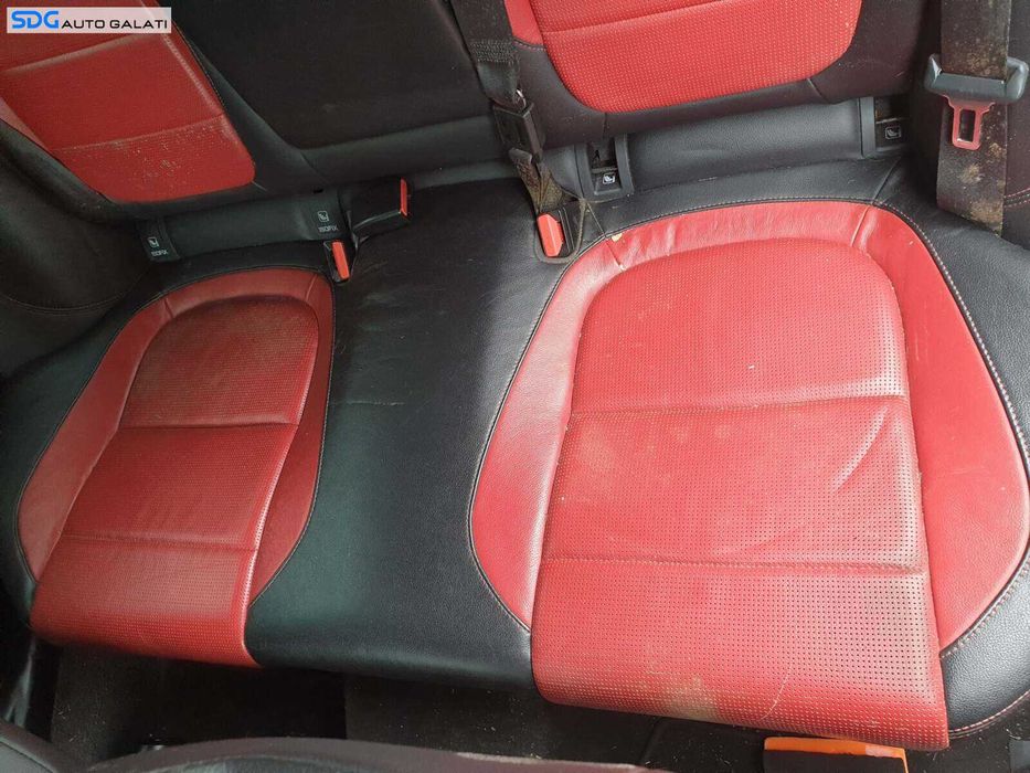 Bancheta Spate Sezut cu Spatar Piele Rosu Negru Jaguar XE X760 2015 - 2020 [Q3636] [Q3639]