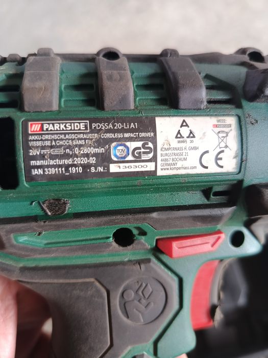 Импакт Parkside PDSSA 20 LI A1