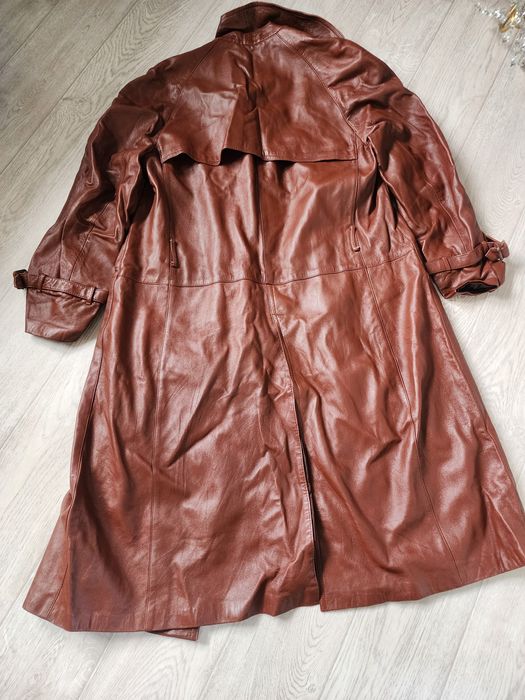 Плащ кожаный мужской в хорошем состоянии