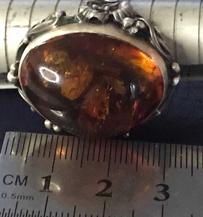 Set unic argint cu chihlimbar baltic