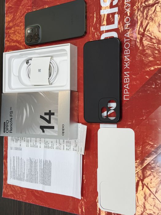 512GB Oppo Reno 14 FS 5G Technopolis Гаранция до 2028 г. Green