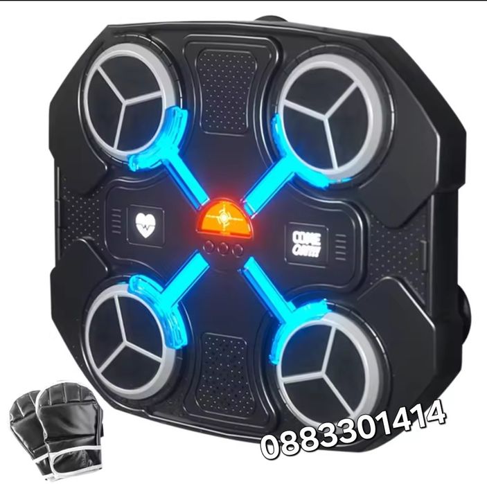 Бокс машина Боксова игра с музика, светлини + ръкавици