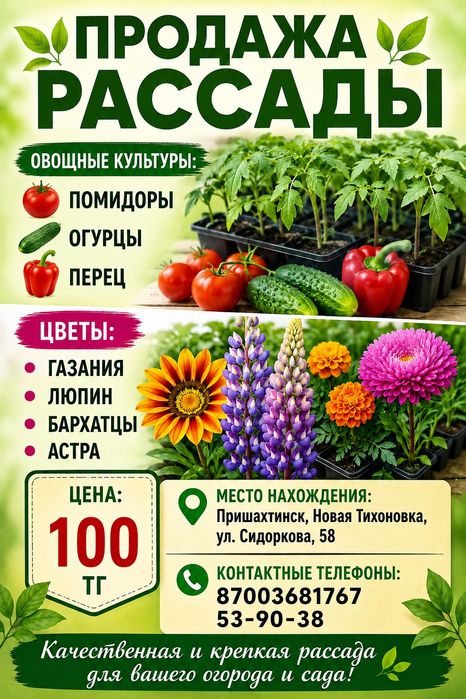 Рассада в продаже