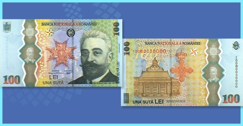 Bancnota aniversara 100 lei 2019 Bratianu
