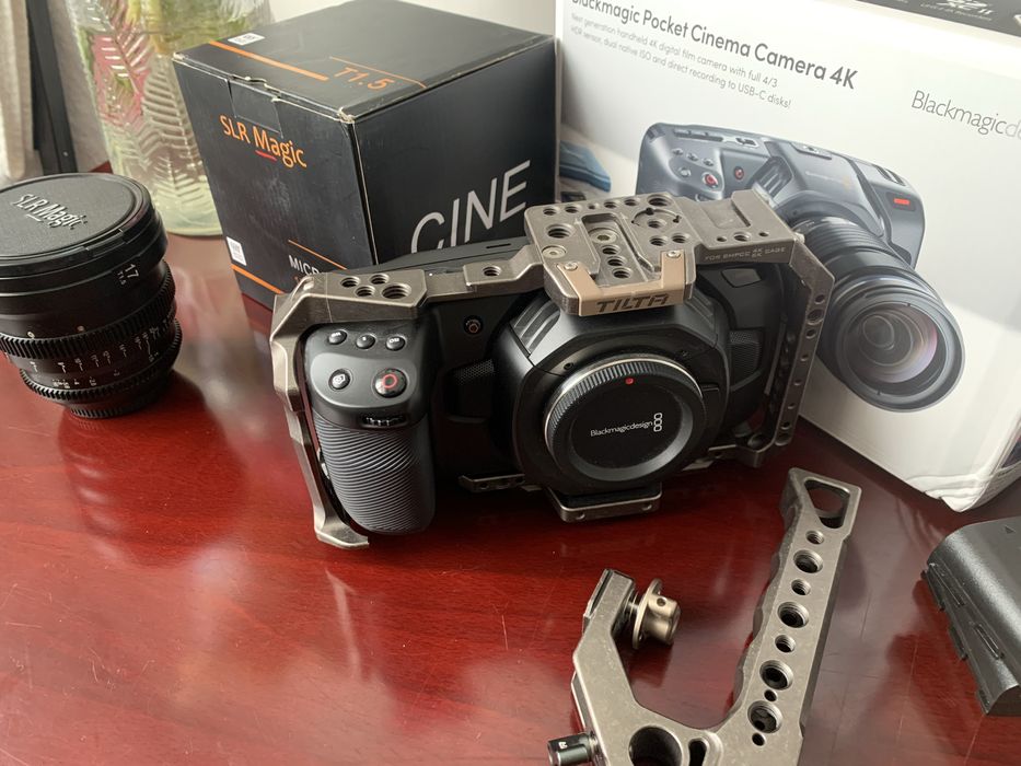 Продаю blackmagic 4k , slr magic microprime 17mm, tilta rig