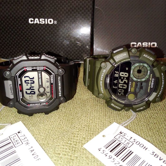 Часы Casio WS-1500H-3B и W-737H-1A новые