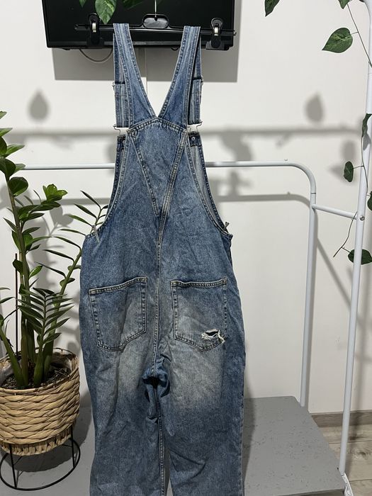 Salopetă lungă din denim H&M mărimea 40