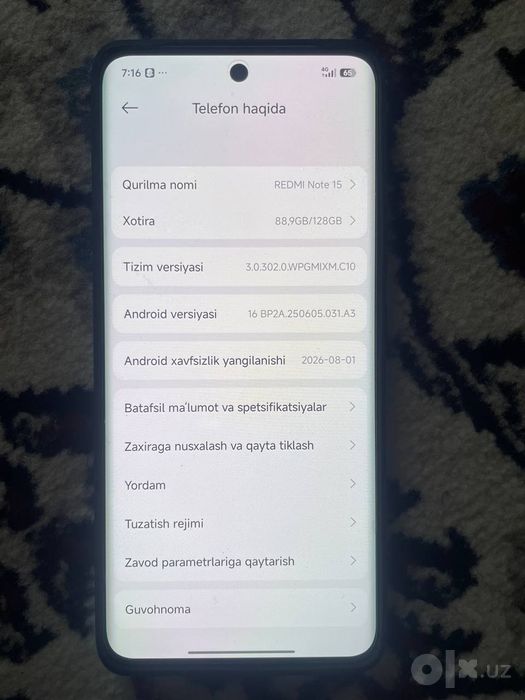 Redmi note 15 ideal yangi