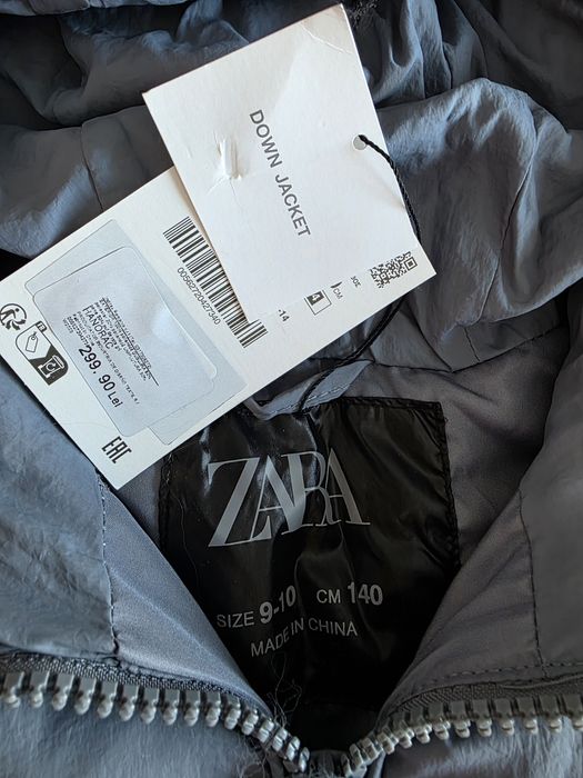 Geaca zara cu puf 9-10 ani