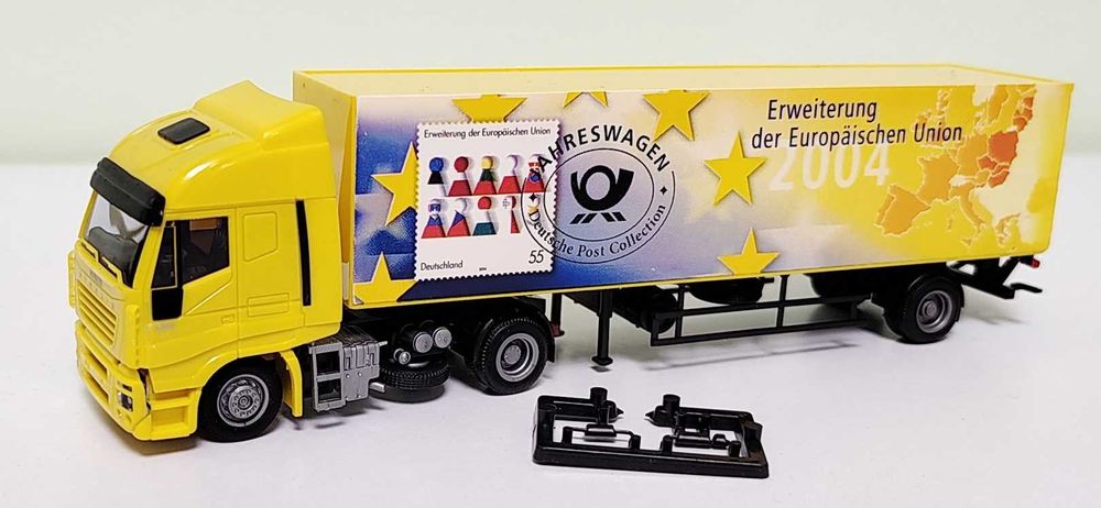 masinuta macheta camion postal Iveco Stralis  AWM nu Herpa scara 1:87