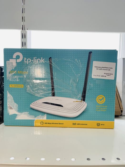 Router TP-Link N300 ,WiFi ,2.4GHz ,300Mbps