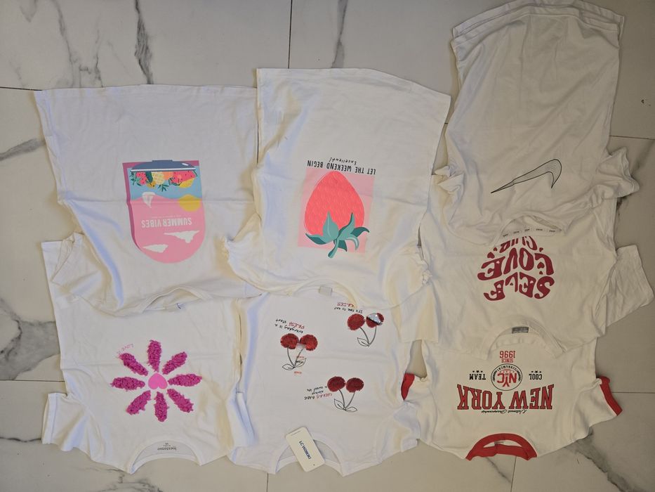 13 tricouri fete, 10 ani, Zara, Waikiki , Nike