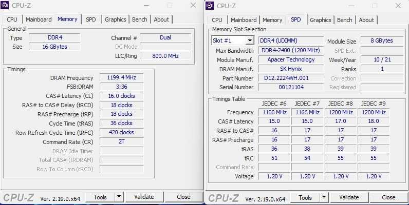 KIT  PC MEMORII APACER 16Gb(2x8Gb) ddr4 2400mhz, CL17,