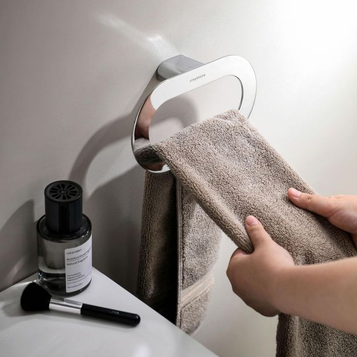 Suport pentru Prosoape de Baie Oțel Inoxidabil Design Modern – Crom 2 bucăți