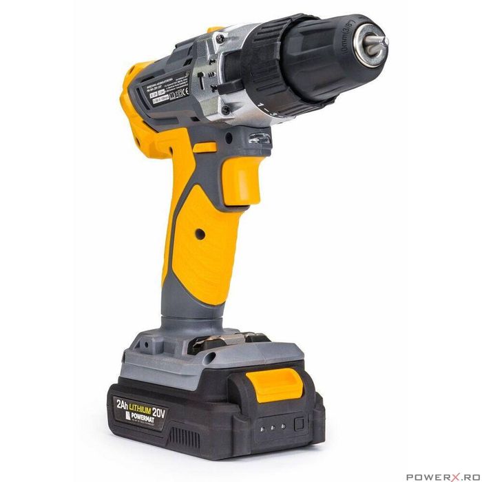 Masina gaurit cu percutie 2 acumulatori 20V2Ah, bormasina, filetanta,