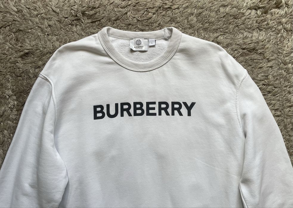 Bluza/sweatshirt alb/white L  Burberry