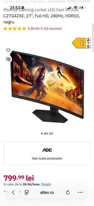 Vand  set up gaming