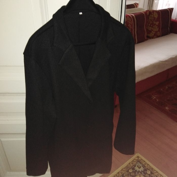 Scurta eleganta casual din Stofa neagra XL