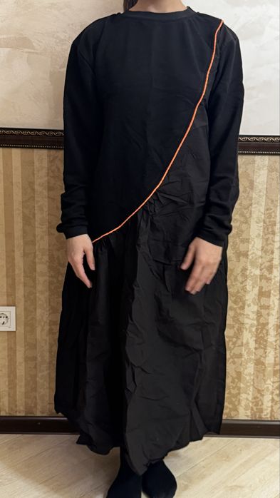 Турецкое платье миди свободного кроя S/M/L