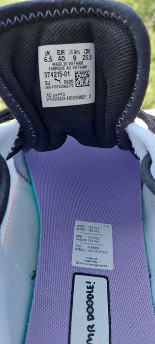 Puma Mile Rider Mr Doodle Wihte mărimea 40