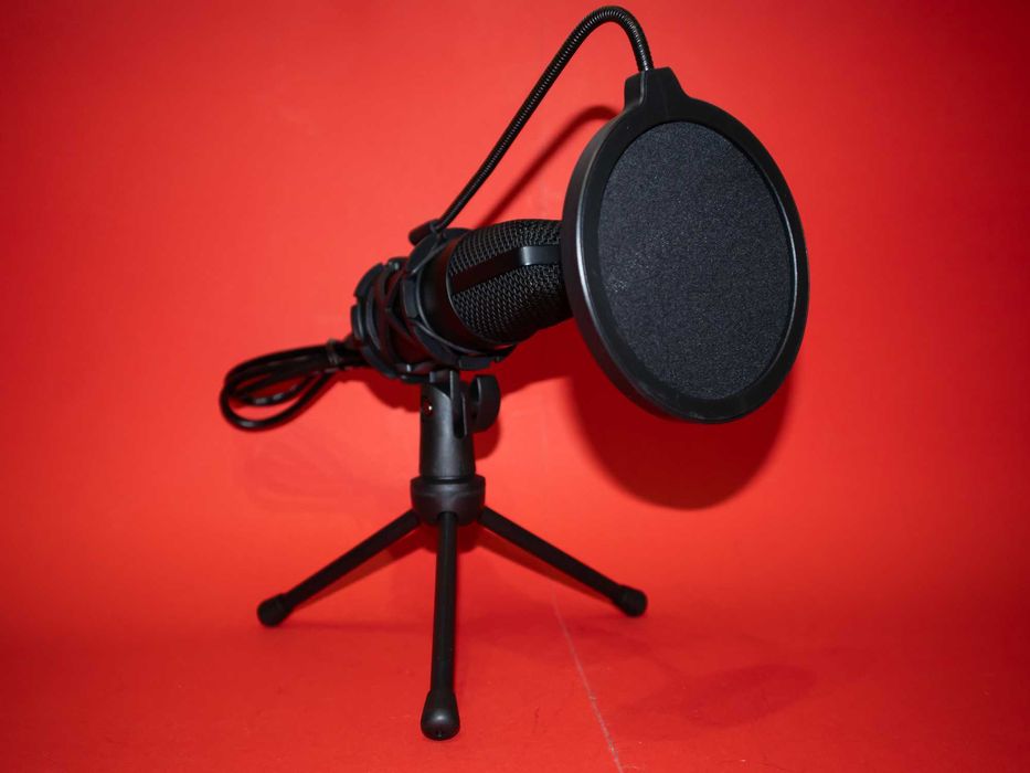 Sandberg Condenser USB Microphone 126-09 Кондензаторен Студиен Микрофон Стрийм Гейминг PC