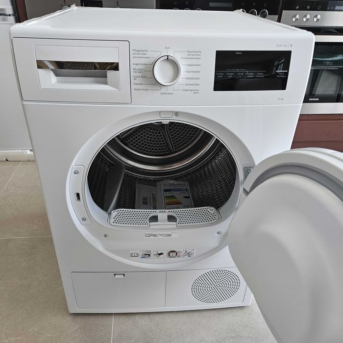 Немска инверторна сушилня с термопомпа Bosch 8кг - 2 ГОДИНИ ГАРАНЦИЯ