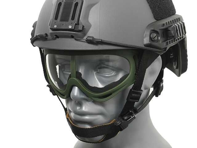 Ochelari Tactici Protectie Airsoft PJ V2 OLIVE Lentile Polycarbonate