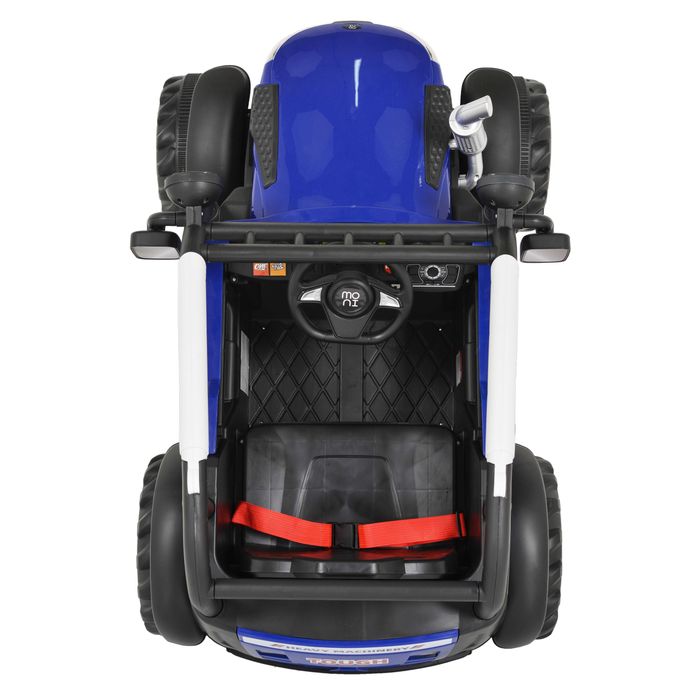 ТОП ЦЕНА!НОВО!Акумулаторен трактор HARVEST BLUE с 12V,дистанционно,USB