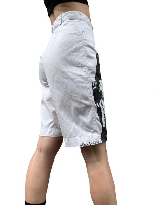 Blugi scurți mom pictați manual