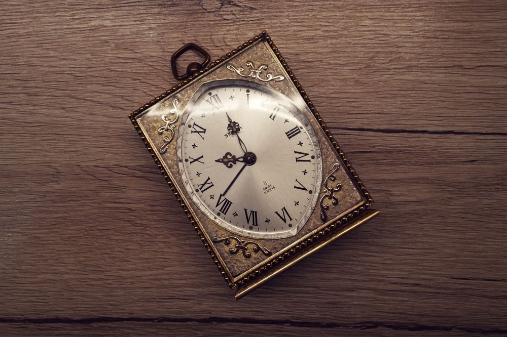 Ceas Birou Seliva 8 zile elvetian din alama jaeger alarma travel