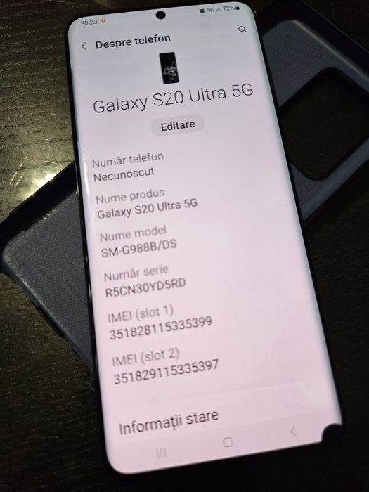 Samsung Galaxy S20 Ultra 5G telefon Android