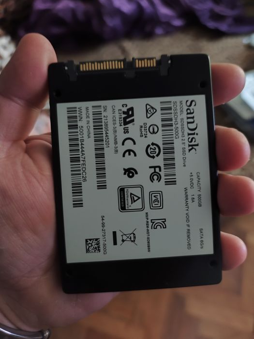 Ssd nvme Sandisk Ultra 500gb 100%viata