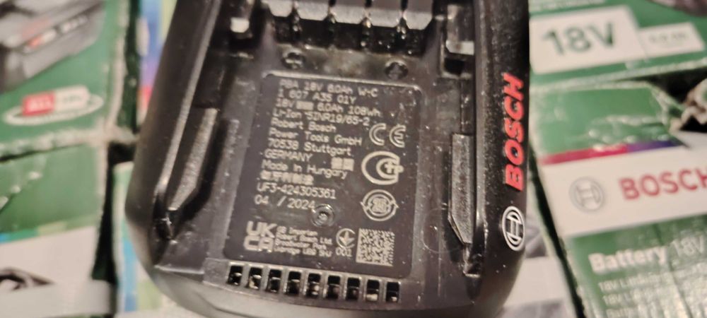 Bosch 18V/6ah model nou 2024 luna 08