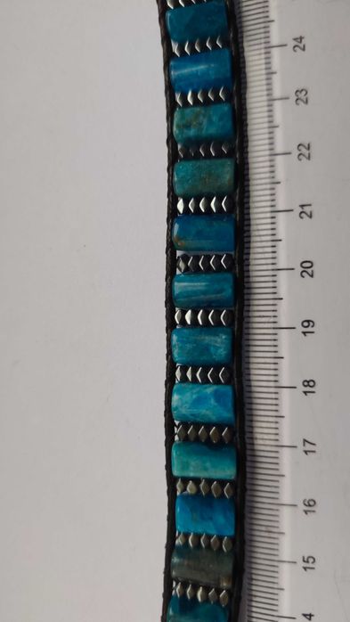 Браслет стильный с камнем АПАТИТ