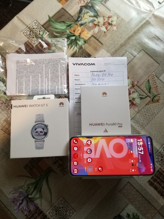 Продава Нов Huawei Pura 80 Pro+Huawei wach