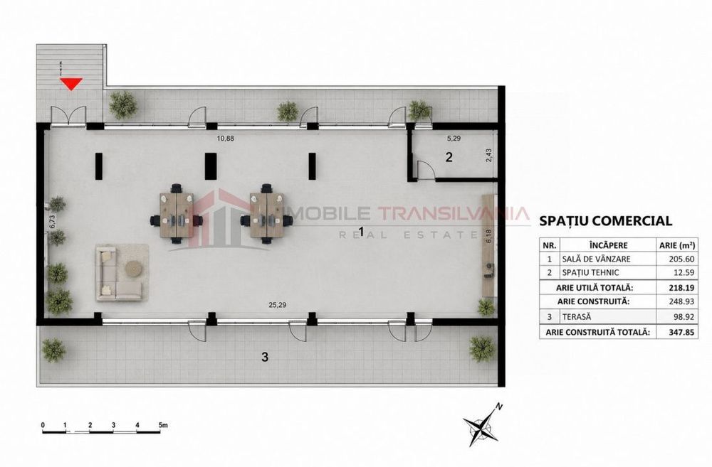 Spatiu comercial bloc nou Zorilor