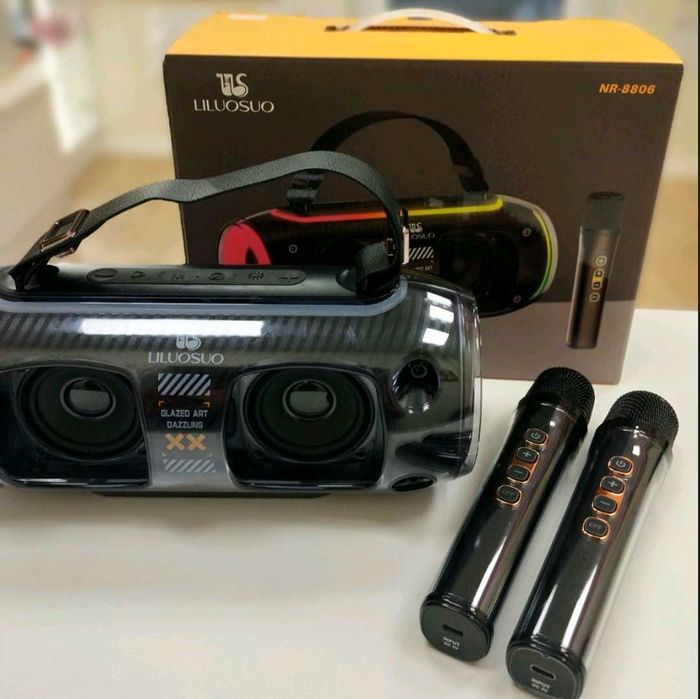 Тонколона караоке LILUOSUO NR-8806 с 2 микрофона