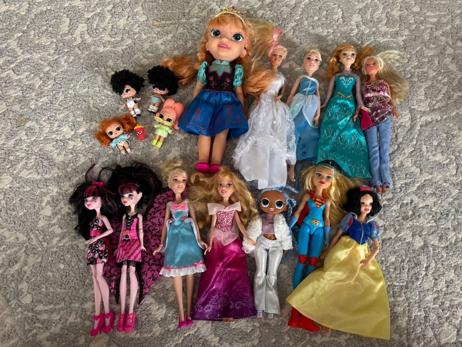 Куклы лол и монстер хай и принцессы