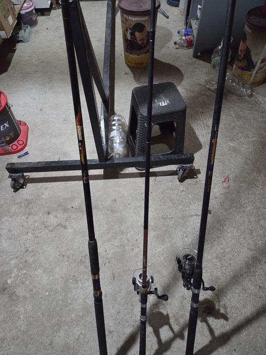 Set lansete pescuit DAM Demon / Gold Shark / Avers Spin + mulinete