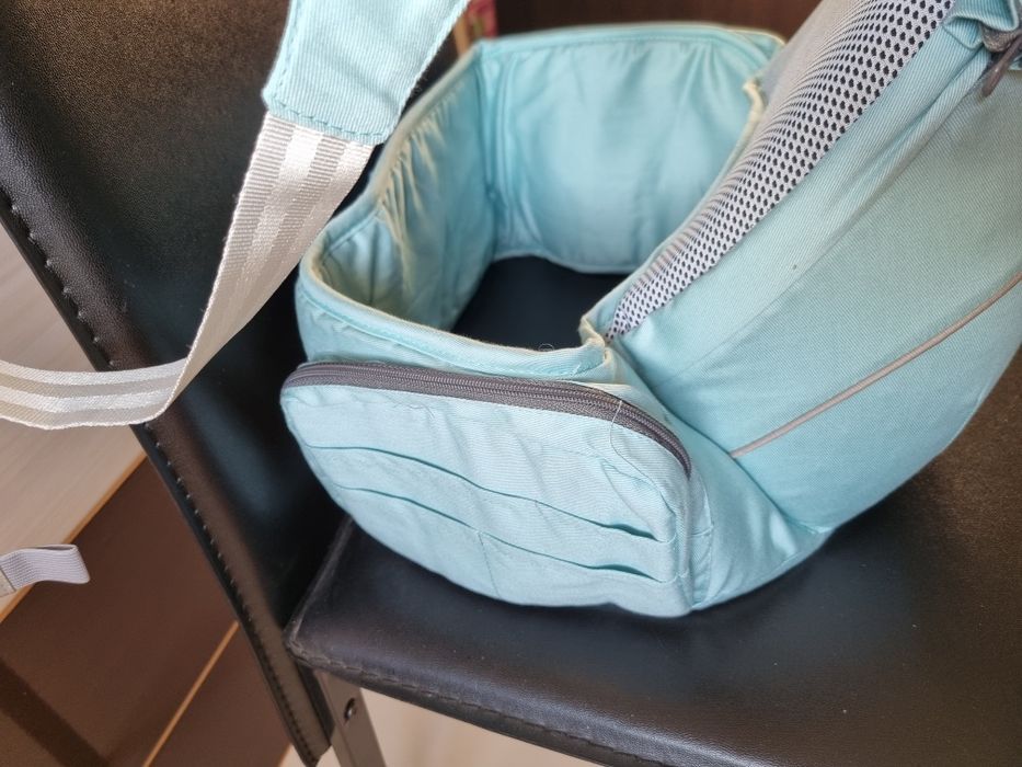 Marsupiu Ergonomic cu Scaunel pentru Bebe cu capișon(Windsleeping)